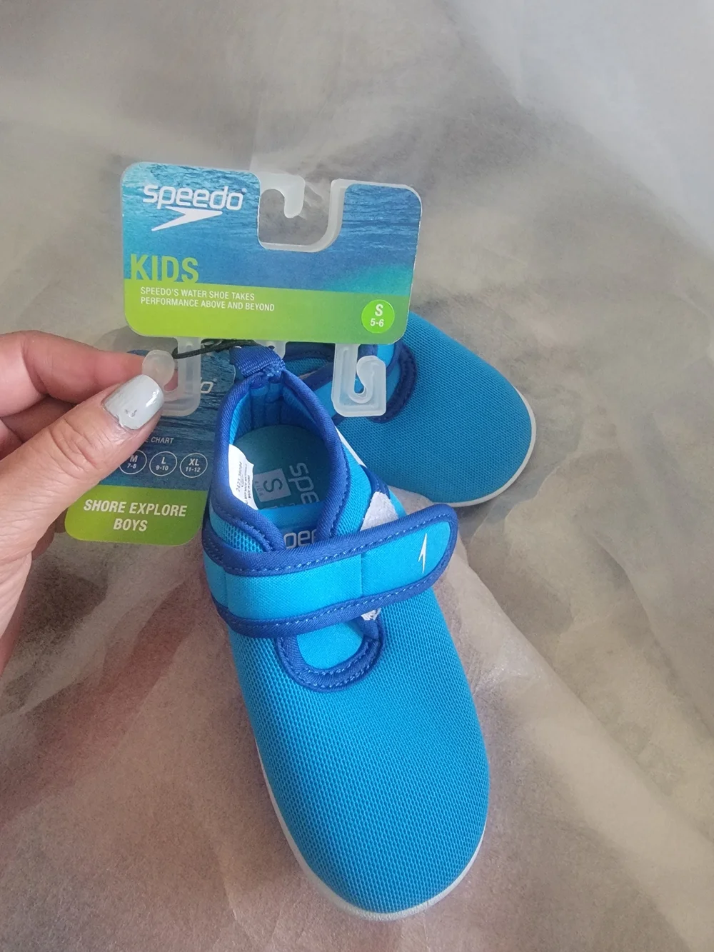 Speedo Kids' Shore Explorer Water Shoes - Blue Size Small (5/6)